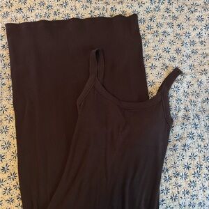 Abercrombie & Fitch Dark Brown Midi Dress